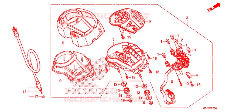 COMPTEUR  Honda MOTO 125 XRM 2017  CFT125MSJ