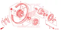 ROUE ARRIERE (CFT125MSL/MSM) pour Honda XRM 125 DUAL SPORT de 2020