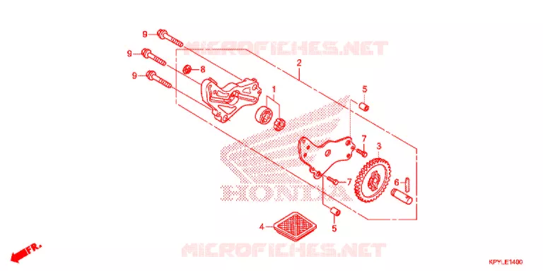 POMPE A HUILE Honda MOTO 125 XRM 2021  CFT125MSL_2PH