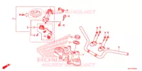 GUIDON   TE DE FOURCHE pour Honda CB 125 KICK START de 2013