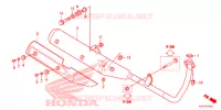 SILENCIEUX D'ECHAPPEMENT pour Honda CB 125 KICK START de 2013