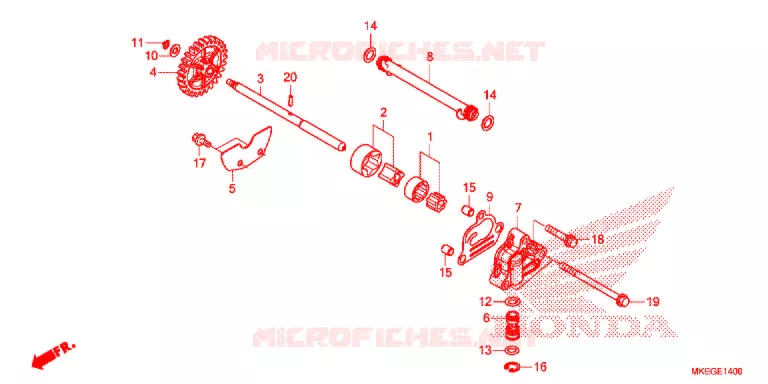 POMPE A HUILE Honda MOTO 450 CRF 2020  CRF450LL