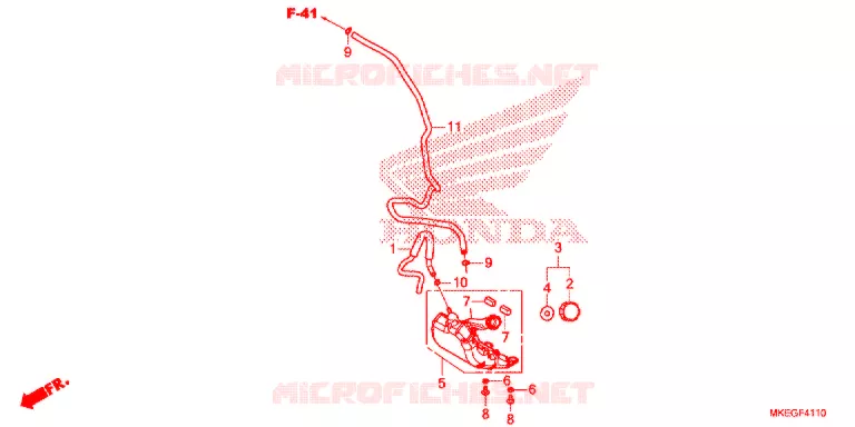 VASE D'EXPANSION Honda MOTO 450 CRF 2020  CRF450LL