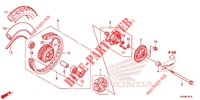ROUE ARRIERE pour Honda TMX 150 SUPREMO de 2013