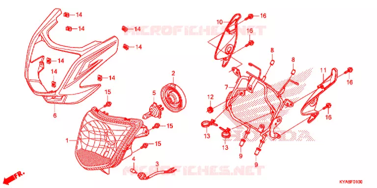 PHARE Honda MOTO 150 TMX 2022  GL150J