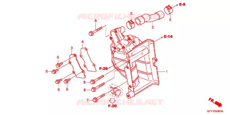 SUPPORT RADIATEUR Honda SCOOTER 50 GYRO 2021  NJ50MDJ_S
