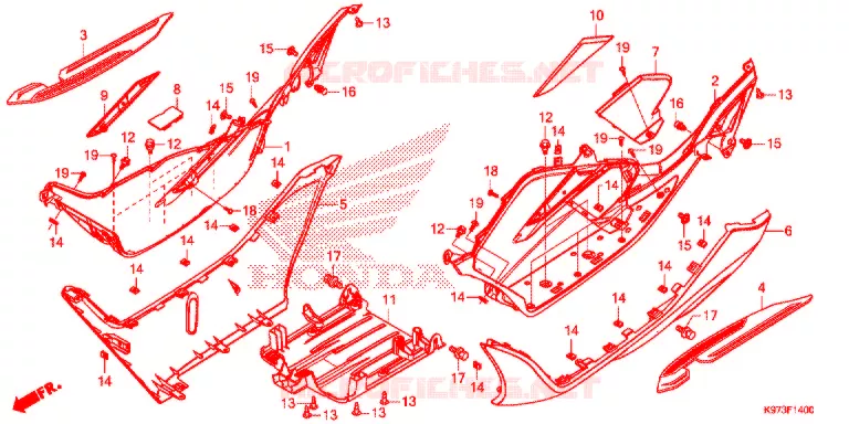 MARCHE PIEDS Honda SCOOTER 150 PCX 2018  WW150J