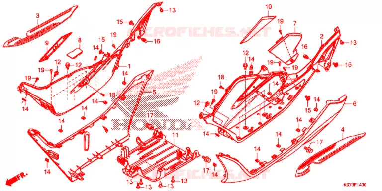 MARCHE PIEDS Honda SCOOTER 150 PCX 2018  WW150J