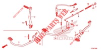 PEDALE pour Honda WAVE 125, Front disk, Rear brake disk de 2021
