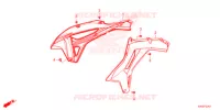 BOUCLIER DE RADIATEUR (CRF250RX) pour Honda CRF 250 RX de 2022