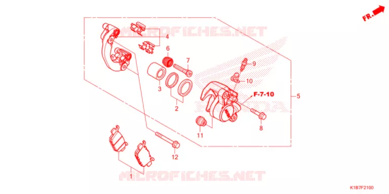ETRIER DE FREIN ARRIERE Honda SCOOTER 250 FORZA 2021  NSS250AM