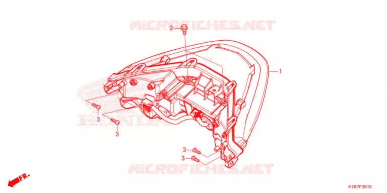 FEUX ARRIERE Honda SCOOTER 250 FORZA 2021  NSS250AM