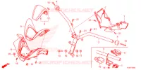 GUIDON   CARENAGE pour Honda FORZA 250 ABS de 2021