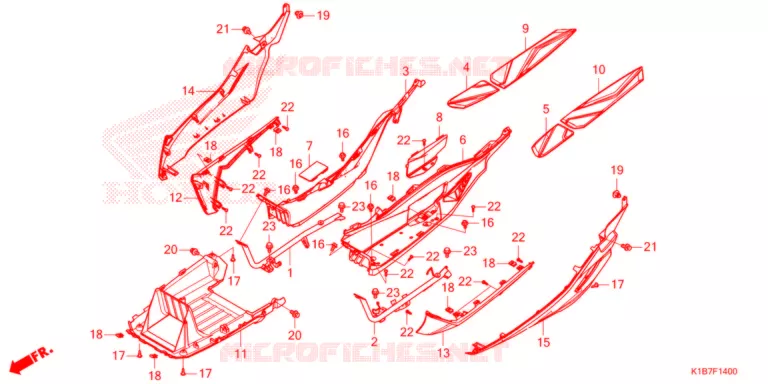 MARCHE PIEDS Honda SCOOTER 250 FORZA 2021  NSS250AM