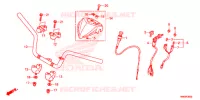 GUIDON pour Honda TRX SPORTRAX 250 X de 2021