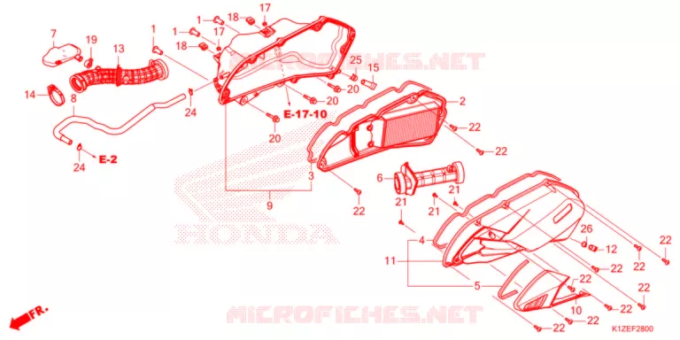 FILTRE A AIR Honda SCOOTER 160 PCX 2021  WW150AM