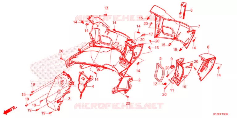PROTEGE JAMBES Honda SCOOTER 160 PCX 2021  WW150AM