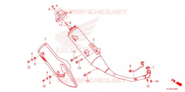 SILENCIEUX D'ECHAPPEMENT Honda SCOOTER 160 PCX 2023  WW150AM