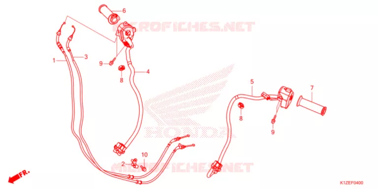 COMMODO - LEVIER - CABLE Honda SCOOTER 160 PCX 2021  WW150M