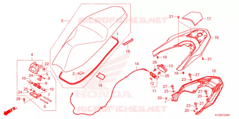 SELLE Honda SCOOTER 160 PCX 2021  WW150M