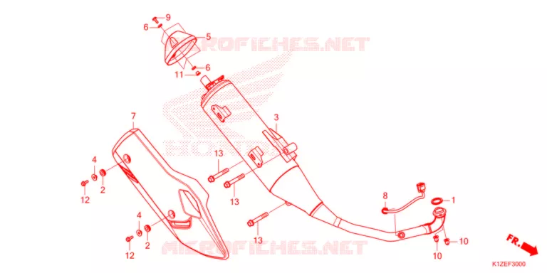 SILENCIEUX D'ECHAPPEMENT Honda SCOOTER 160 PCX 2024  WW150M