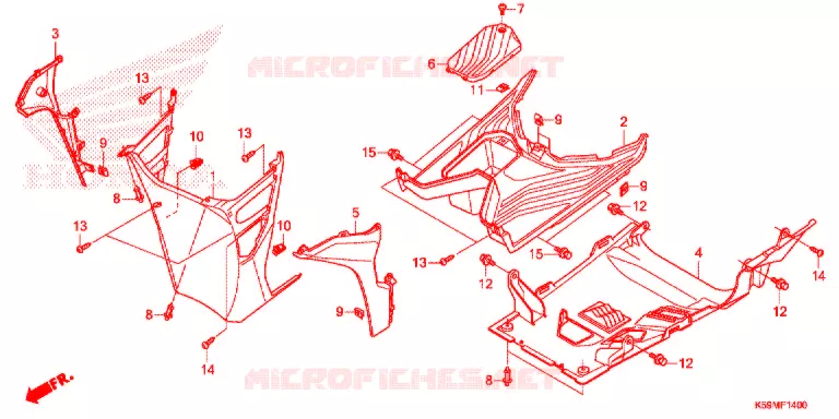 MARCHE PIEDS Honda SCOOTER 150 VARIO 2021  ACB150CBTM