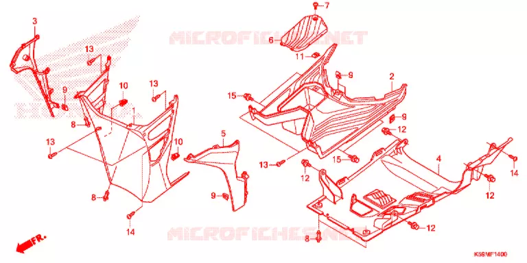 MARCHE PIEDS Honda SCOOTER 150 VARIO 2021  ACB150CBTM