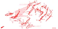 COUVERCLES LATERAUX   ARRIERES pour Honda CB 500 F ABS de 2022