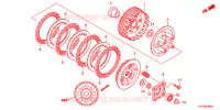 EMBRAYAGE pour Honda ACE 125 CASTED WHEELS, TYPE 2DK de 2020