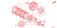 EMBRAYAGE pour Honda ACE 125 CASTED WHEELS, TYPE 2DK de 2020
