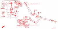 GUIDON   TE DE FOURCHE pour Honda ACE 125 CASTED WHEELS, TYPE 2DK de 2020