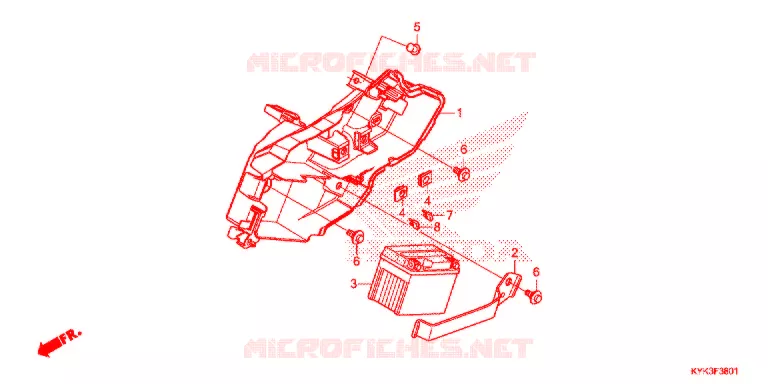 BATTERIE Honda MOTO 110 CRF 2022  CRF110FN