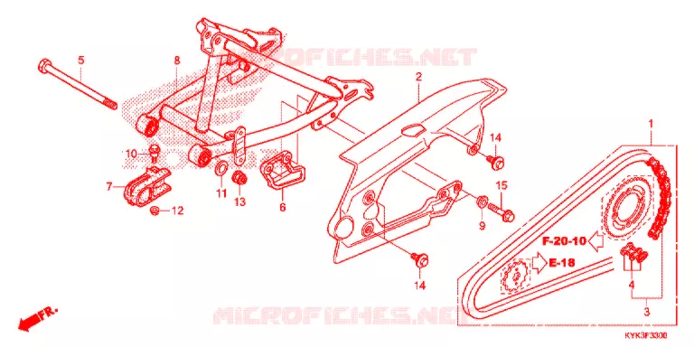 BRAS OSCILLANT Honda MOTO 110 CRF 2022  CRF110FN