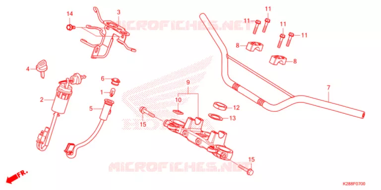 GUIDON Honda MOTO 125 CRF 2022  CRF125FBN