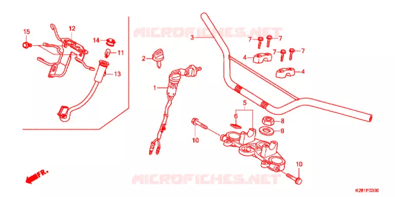 GUIDON Honda MOTO 125 CRF 2022  CRF125FBN