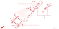 SILENCIEUX D'ECHAPPEMENT pour Honda CRF 125 F BIG WHEELS de 2022