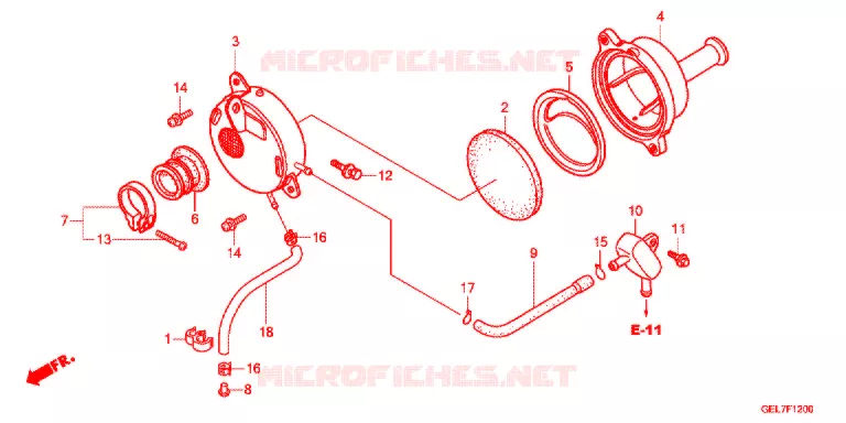 FILTRE A AIR Honda MOTO 50 CRF 2021  CRF50FM