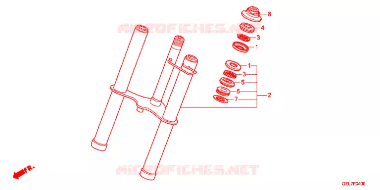 FOURCHE Honda MOTO 50 CRF 2021  CRF50FM