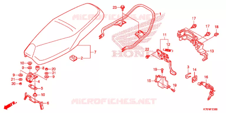 SELLE Honda MOTO 110 EX5 2021  NBC110MCDL