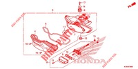 FEU ARRIERE pour Honda EX5 110 Electric start, spoked wheels de 2021
