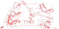 GUIDON   CARENAGE pour Honda FORZA 250 ABS de 2022