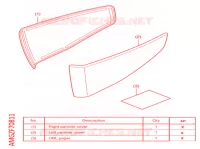 COUVERCLE AVANT pour Honda CB 500 F ABS de 2023