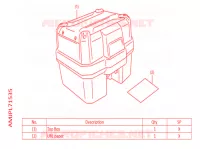 TOP CASE 38L pour Honda AFRICA TWIN 1100 ADVENTURE de 2022