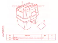 TOP CASE 38L pour Honda AFRICA TWIN 1100 ADVENTURE SPORT de 2022