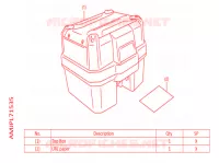 TOP CASE 38L pour Honda AFRICA TWIN 1100 de 2022