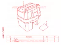 TOP CASE 38L pour Honda AFRICA TWIN 1100 de 2022