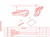 REPOSES PIEDS RALLY pour Honda AFRICA TWIN 1100 de 2022