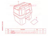TOP CASE 38L pour Honda AFRICA TWIN 1100 de 2022