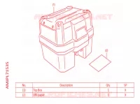 TOP CASE 38L pour Honda AFRICA TWIN 1100 DCT ADVENTURE de 2022