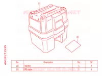 TOP CASE 38L pour Honda AFRICA TWIN 1100 DCT de 2022